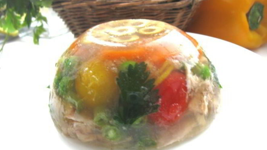 Рецепт заливного из курицы без добавления желатина