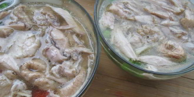 Рецепт заливного из курицы без добавления желатина