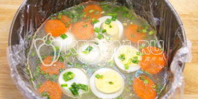 Рецепт заливного из курицы