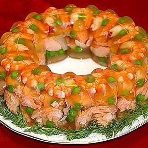 Рецепт Заливного из семги и форели