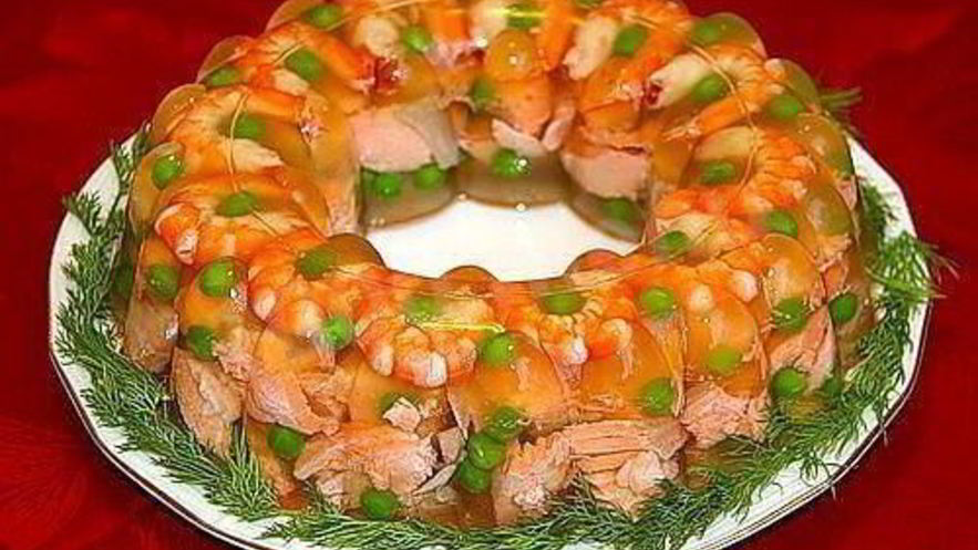 Рецепт заливного из семги и форели