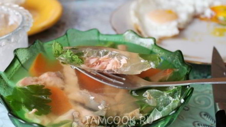 Рецепт заливного из семги