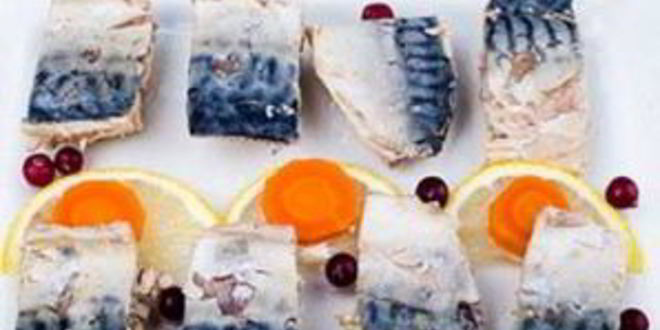 Рецепт заливного из скумбрии