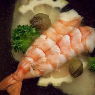 Рецепт Заливного из судака и креветок