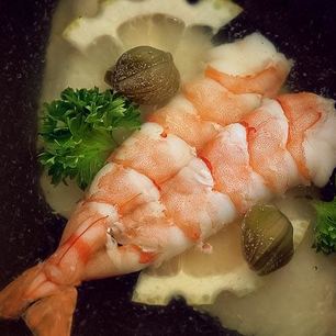 Рецепт Заливного из судака и креветок