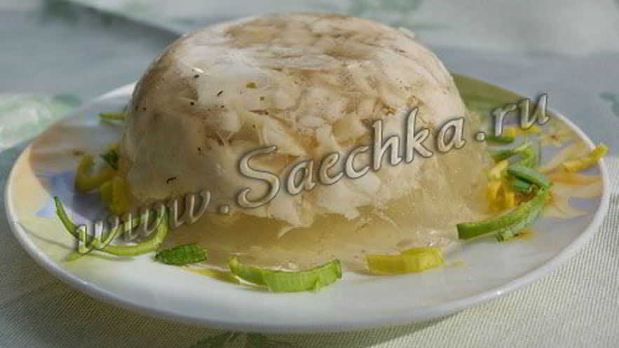 Рецепт заливного из трески