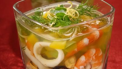 Рецепт Заливного Морского дна