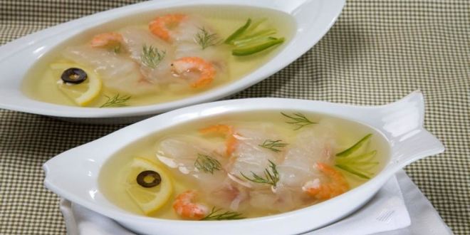 Рецепт заливного с морским окунем