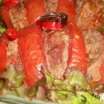 Запеченные помидоры с мясом