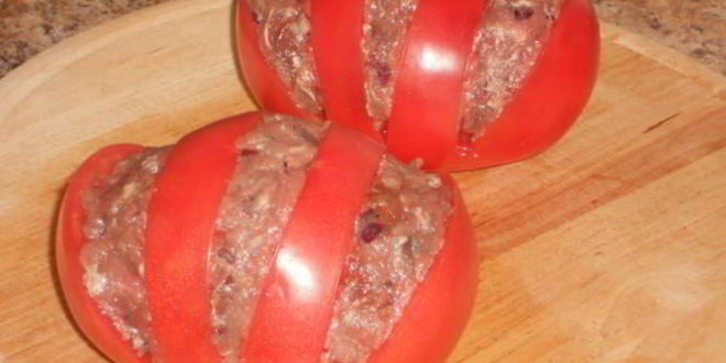 Рецепт запеченных помидоров с мясом