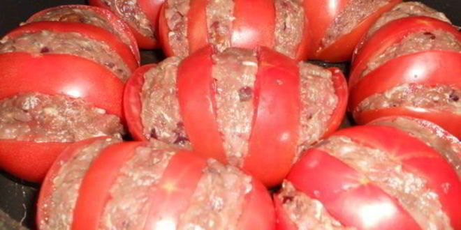 Рецепт запеченных помидоров с мясом