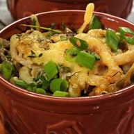 Рецепт Грибного жульена с кальмарами в духовке