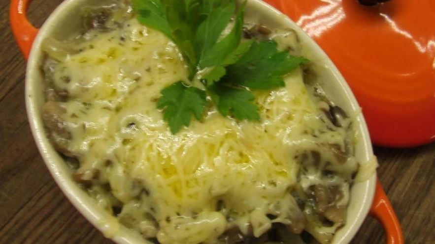 Рецепт грибного жульена со сливками