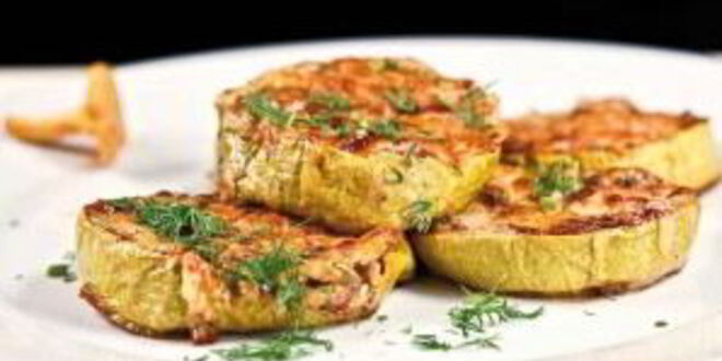 Рецепт грибного жульена в кабачковых кокотницах