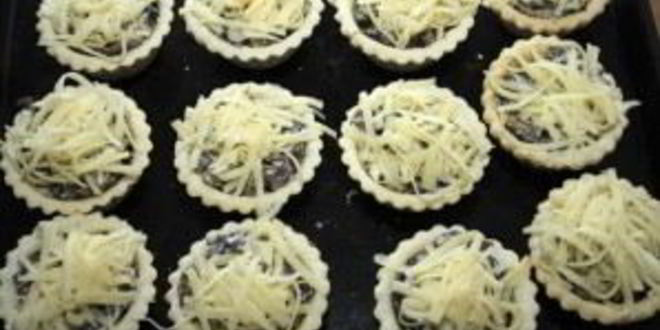 Рецепт грибного жульена в тарталетках