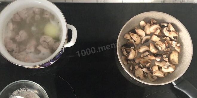 Рецепт классического жульена с курицей и грибами