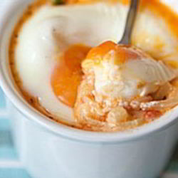 Рецепт Овощного жульена с сыром и яйцом