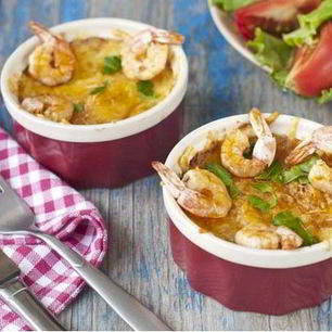 Рецепт Жульена из морепродуктов с белым вином