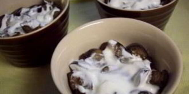 Рецепт жульена с грибами и баклажанами