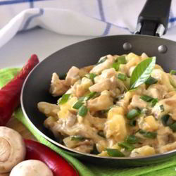 Рецепт Жульена с грибами и картофелем