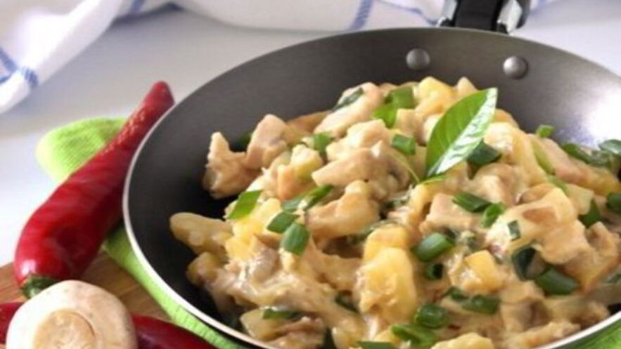 Рецепт жульена с грибами и картофелем