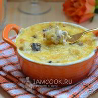 Рецепт Жульена с курицей и шампиньонами в духовке