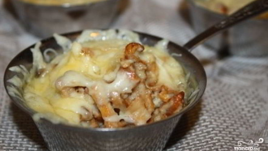 Рецепт жульена с лисичками