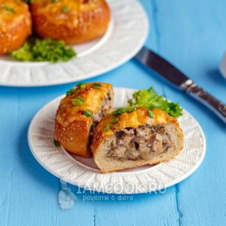 Рецепт Жульена в булочках