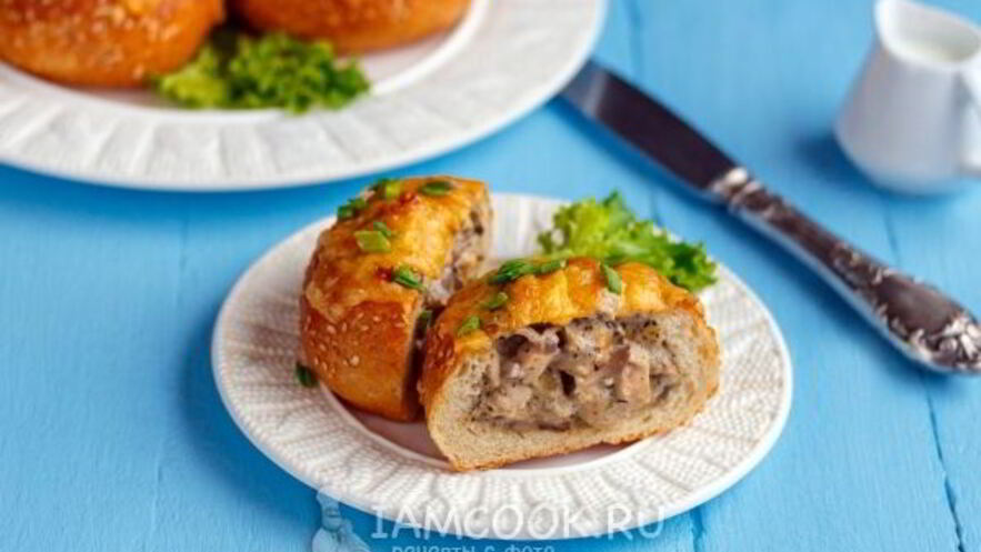 Рецепт жульена в булочках