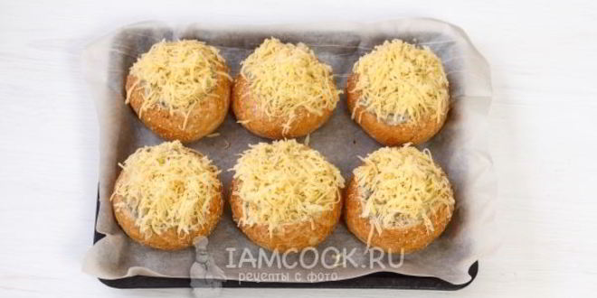 Рецепт жульена в булочках