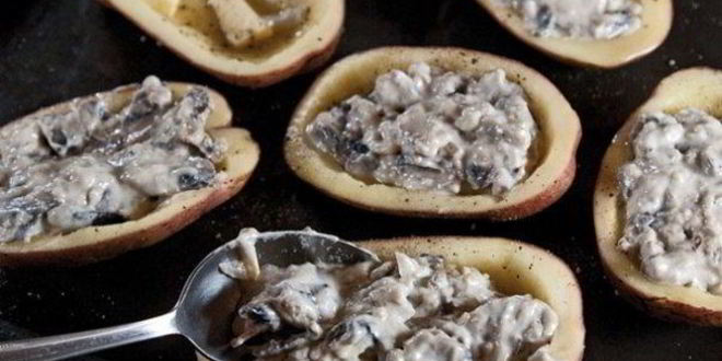 Рецепт жульена в картофеле