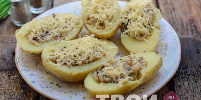 Рецепт жульена в картошке