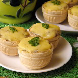 Рецепт Жульена в тарталетках