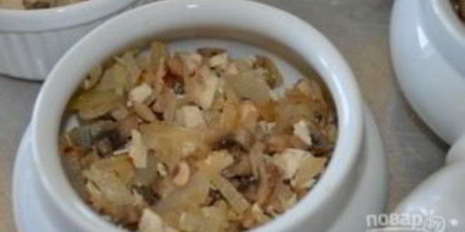 Рецепт жюльена из грибов с курицей