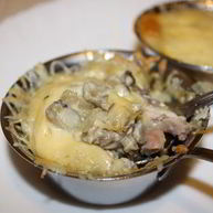 Рецепт Жюльена с курицей и шампиньонами