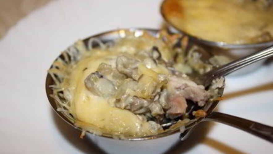 Рецепт жюльена с курицей и шампиньонами