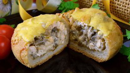 Рецепт Жюльена в булочке