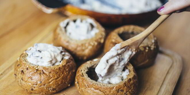 Рецепт жюльена в хрустящей булочке